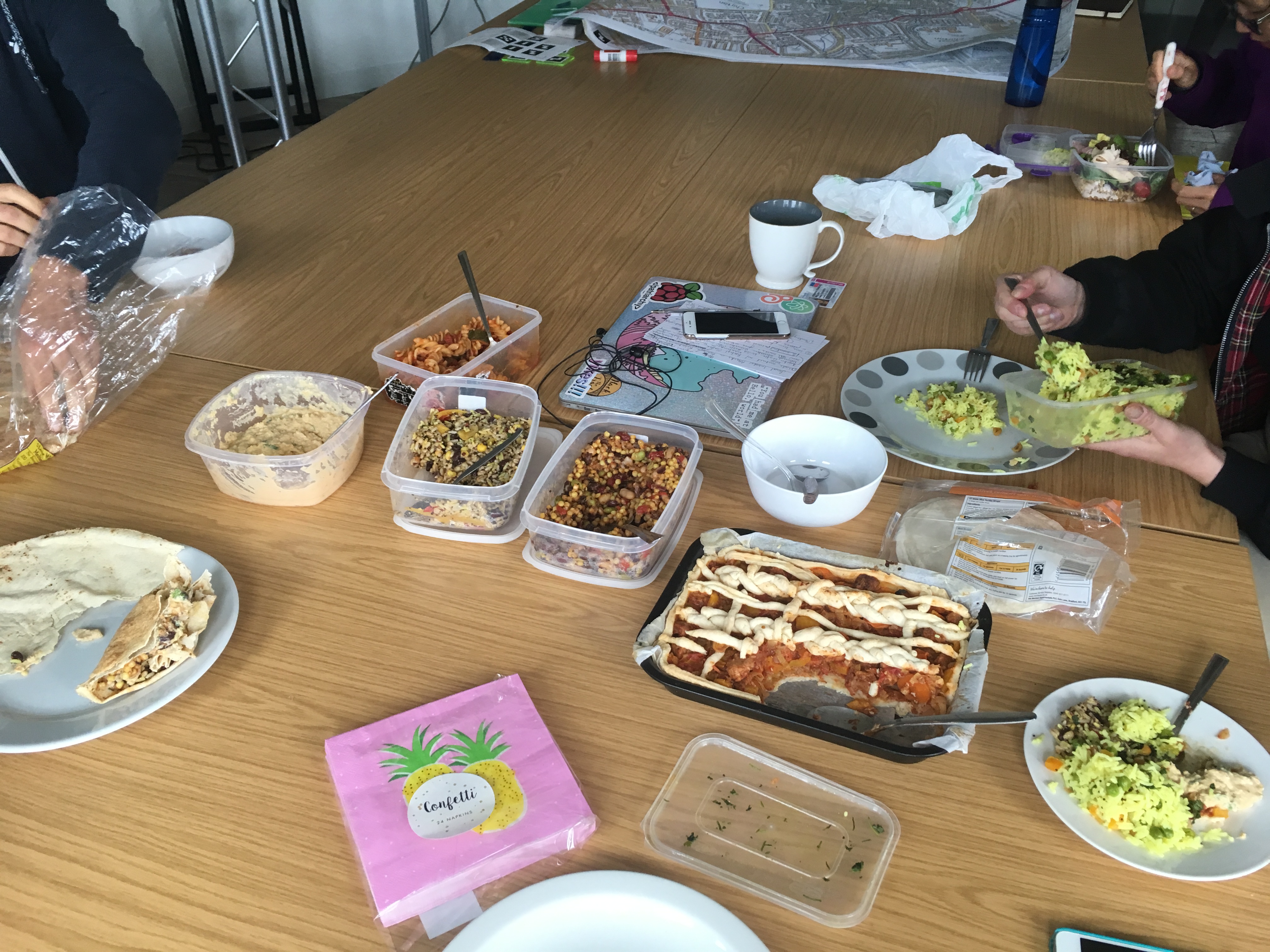 The First Writing Support Pot-Luck Lunch
